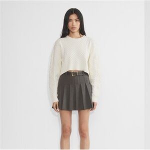 Sunday Best cropped cable knit Peggy sweater M oversized 24”